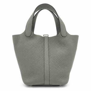 Hermès Taurillon Clemence Picotin Lock 18 PM Etain – Good Condition – additional photo 5