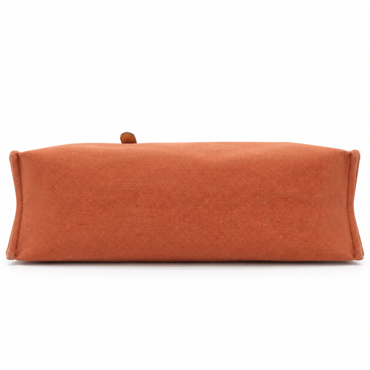 Hermès Toile Etrivière Elan Tote Bag – Orange Canvas with Natural Leather Straps – additional photo 6