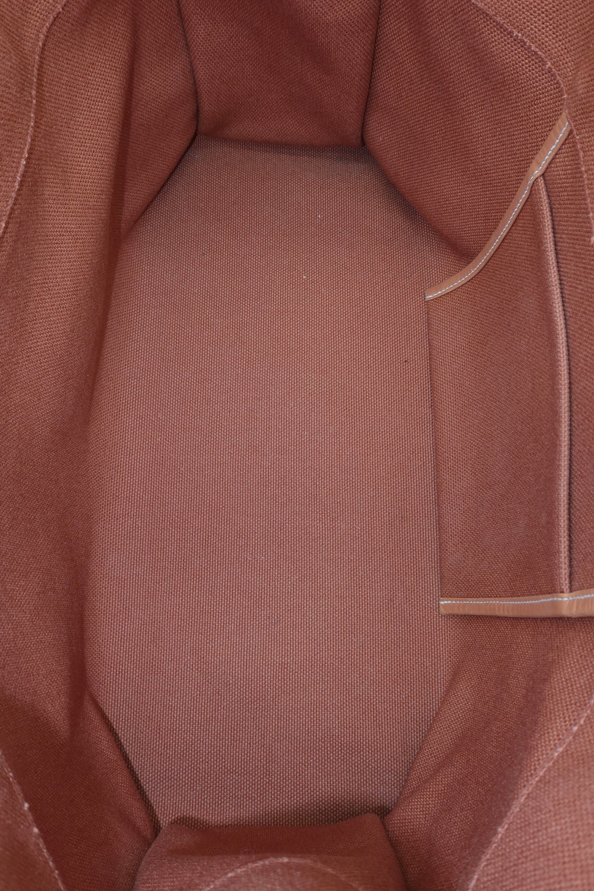 Hermès Toile Etrivière Elan Tote Bag – Orange Canvas with Natural Leather Straps – additional photo 7