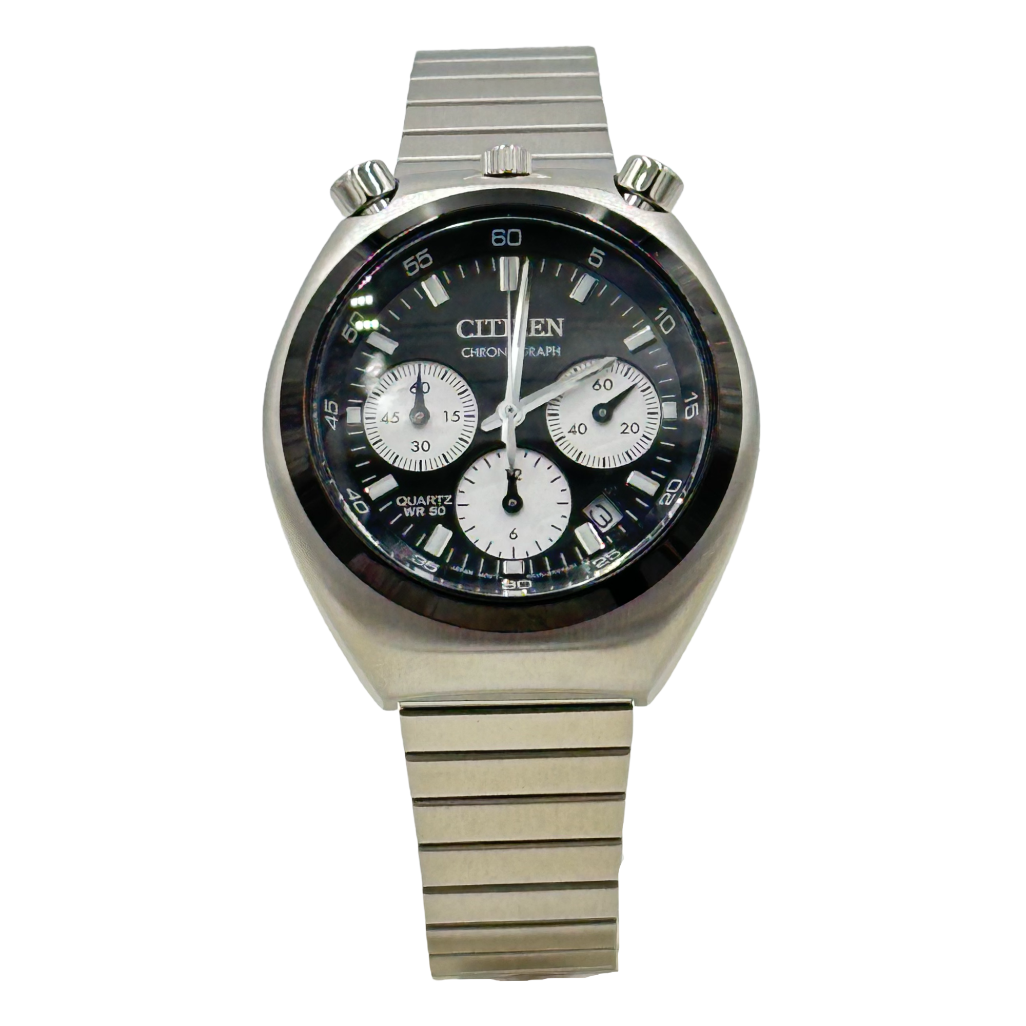 Citizen Record Label Tsuno Black Panda Chrono Chronograph Watch - AN3660-81E