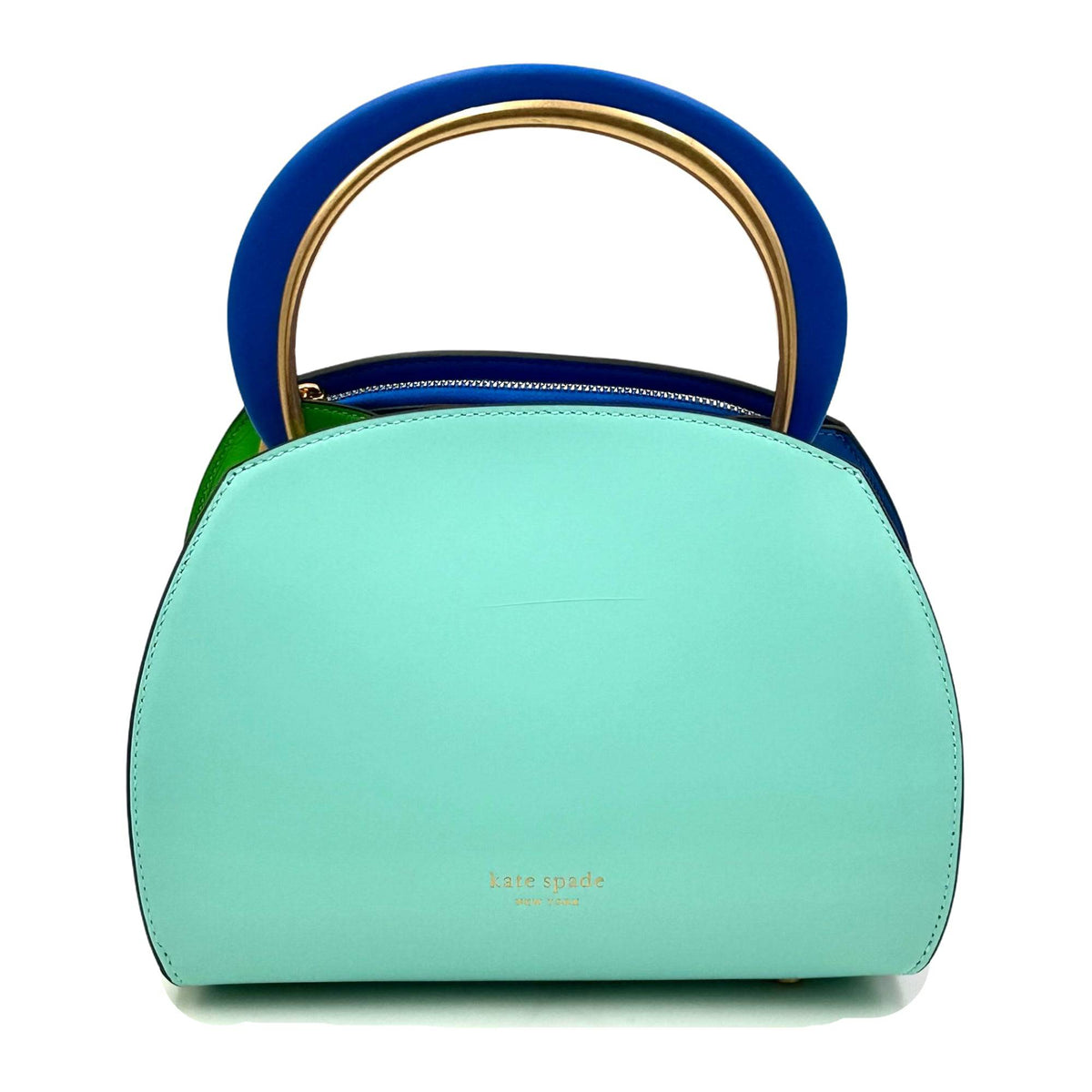 Kate Spade Expo Colorblocked Top-handle Satchel - Mint Lique
