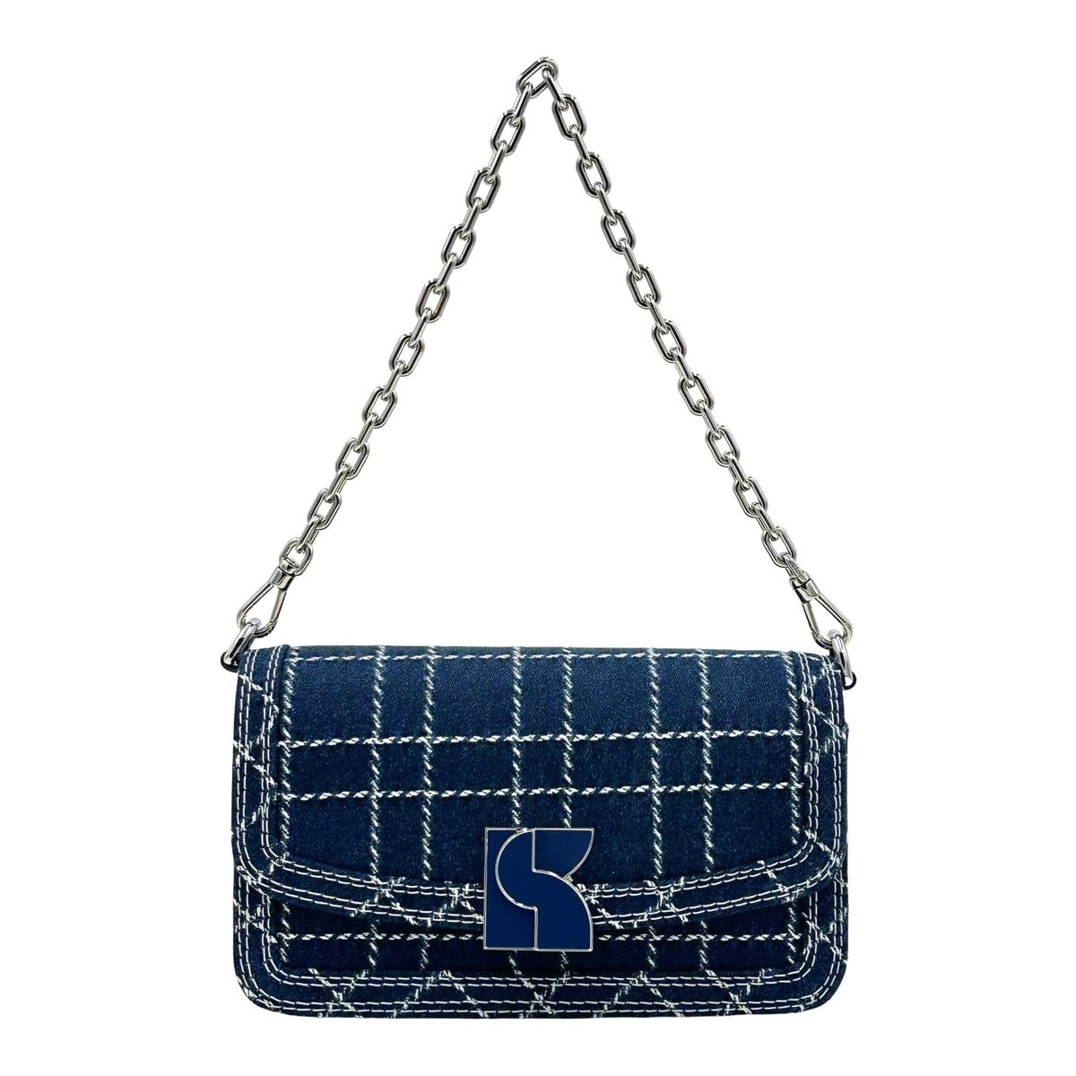 Kate Spade New York Dakota Denim Check Convertible Crossbody Bag -  Indigo – Kate Spade Dakota Denim Check Convertible