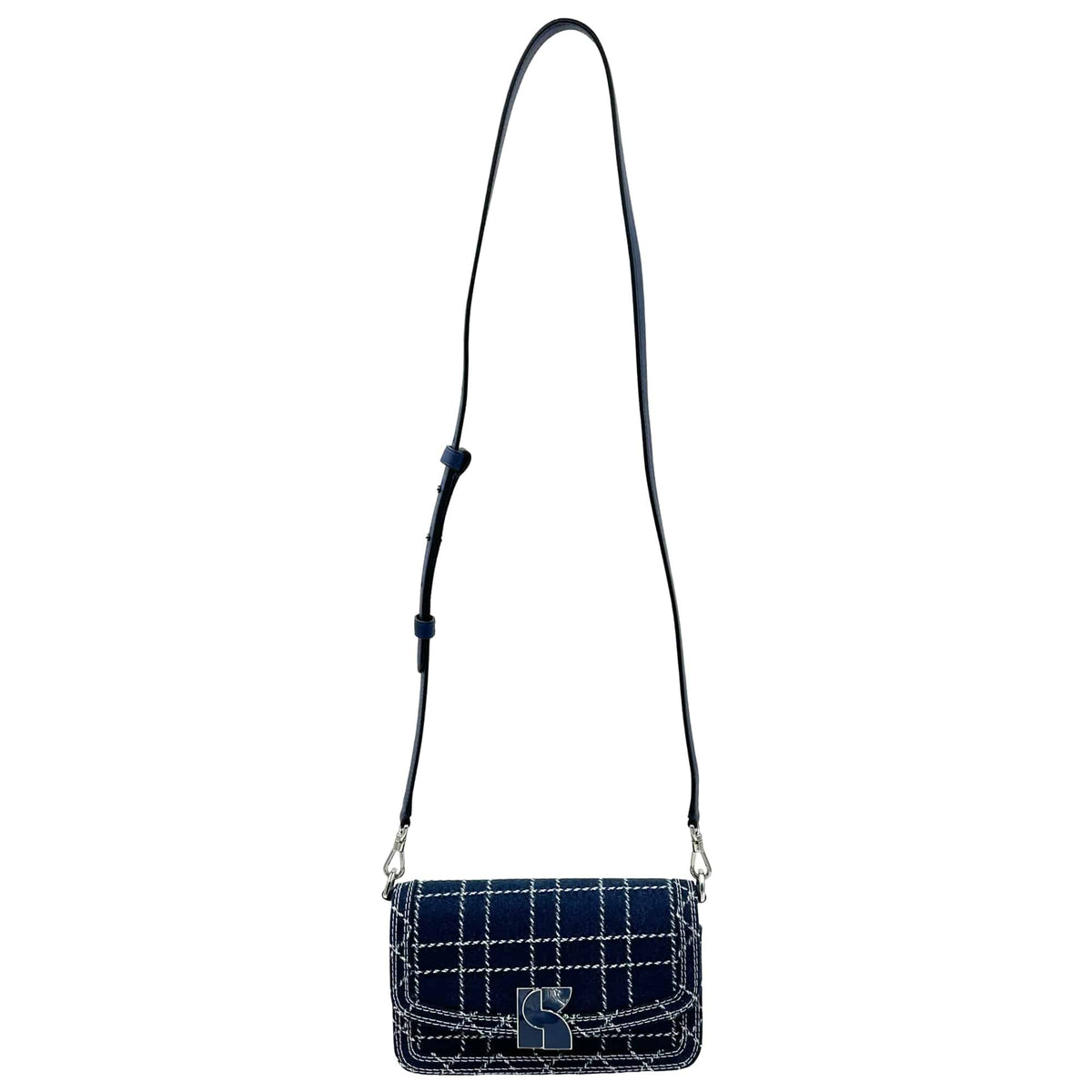 Kate Spade New York Dakota Denim Check Convertible Crossbody Bag -  Indigo – Kate Spade New York Dakota Denim Check