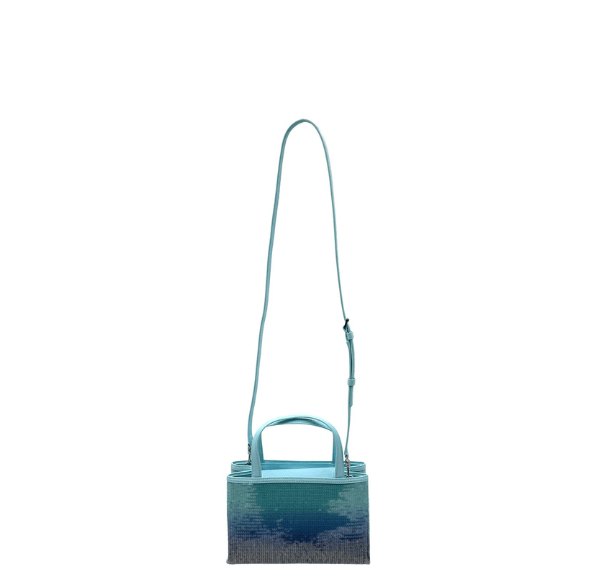 Kate Spade Sam Icon Ombre Sequin Small Tote Bag - Aquamarine Blue – additional photo 6