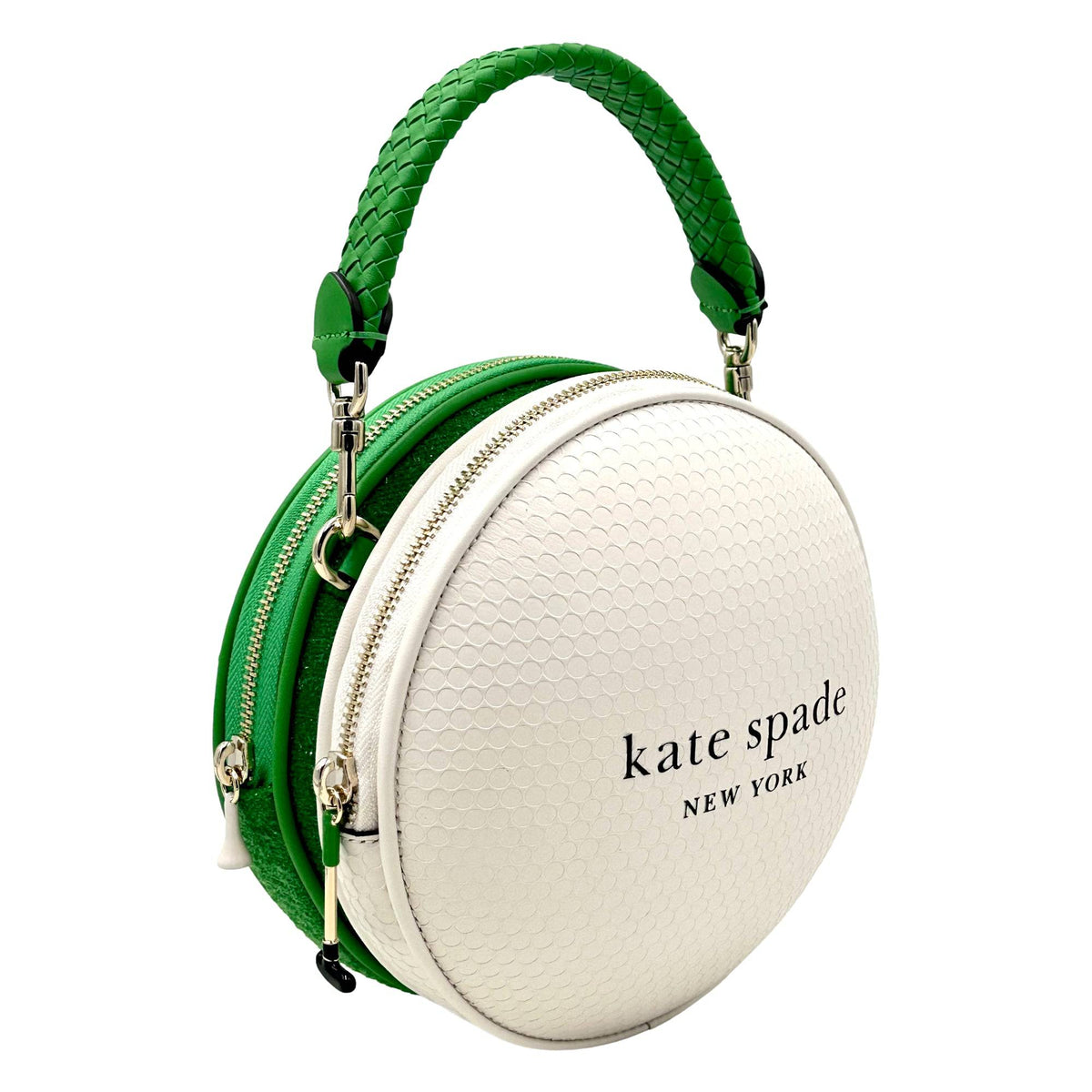 Kate Spade Tee Time 3D Golf Ball Leather Crossbody Bag - White Green – additional photo 2