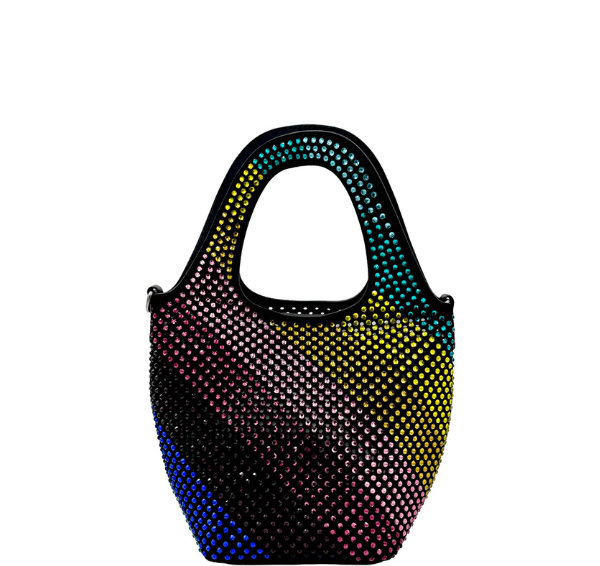 Kurt Geiger Small Chelsea Crystal Hobo  Bag- Rainbow Crystal – additional photo 2