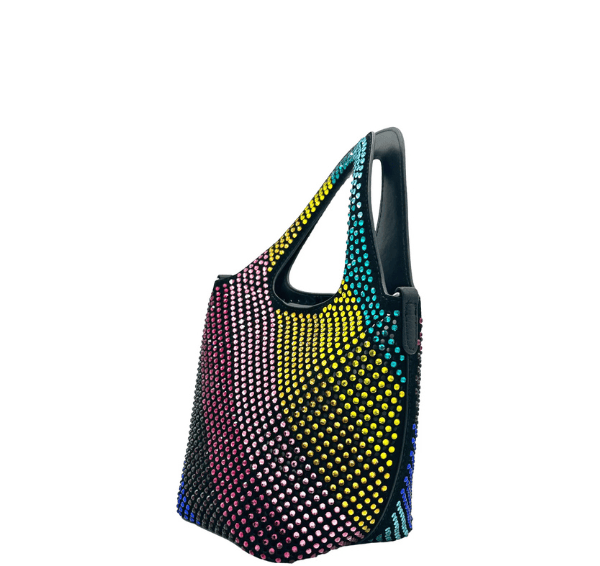 Kurt Geiger Small Chelsea Crystal Hobo  Bag- Rainbow Crystal – additional photo 3