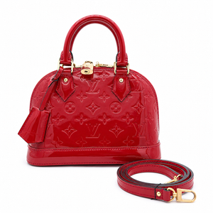 Louis Vuitton Alma BB Rose Indien Monogram Vernis Patent Leather Bag
