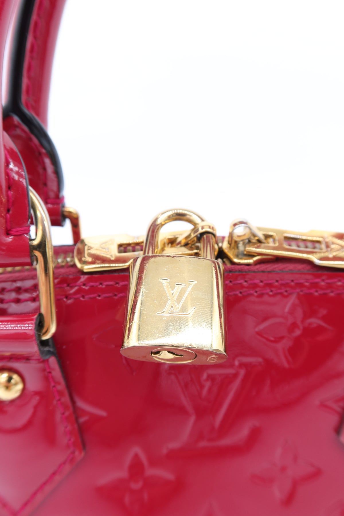 Louis Vuitton Alma BB Rose Indien Monogram Vernis Patent Leather Bag – additional photo 12