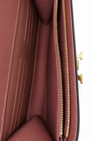 Louis Vuitton Louise Patent Leather Clutch Wallet Nude Beige Gold LV Hardware – Good Condition – additional photo 10