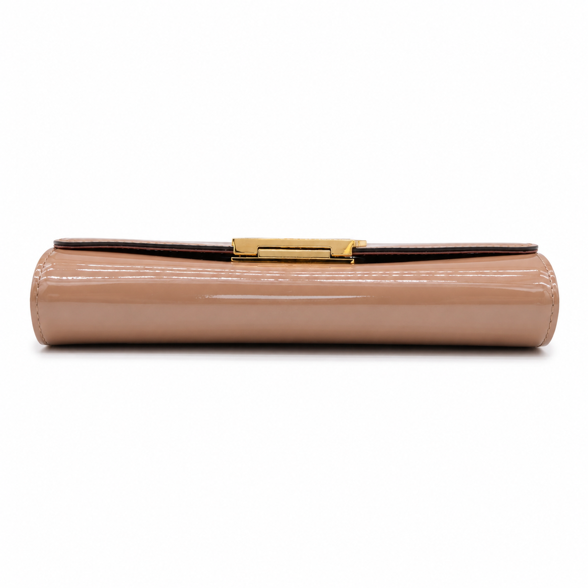 Louis Vuitton Louise Patent Leather Clutch Wallet Nude Beige Gold LV Hardware – Good Condition – additional photo 5