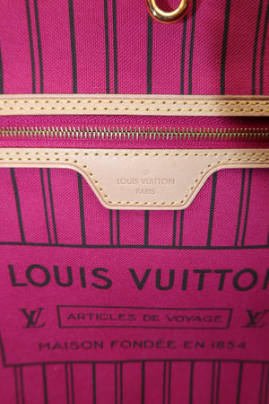 Louis Vuitton Neverfull MM Monogram Tote Bag with Pink Interior – Pre-Loved Good Condition – additional photo 9