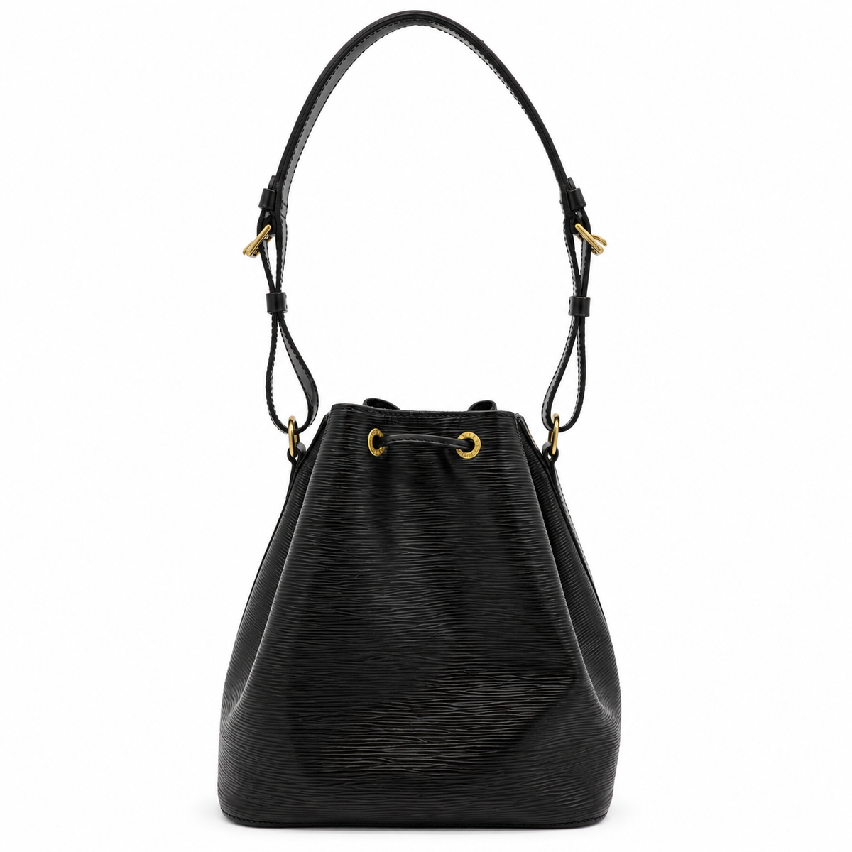 Louis Vuitton Petite Noe Drawstring Bucket Bag Black Epi Leather – additional photo 2