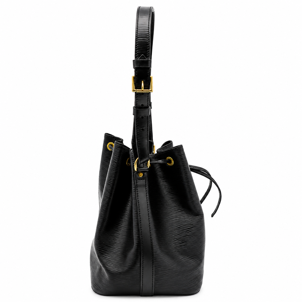 Louis Vuitton Petite Noe Drawstring Bucket Bag Black Epi Leather – additional photo 3