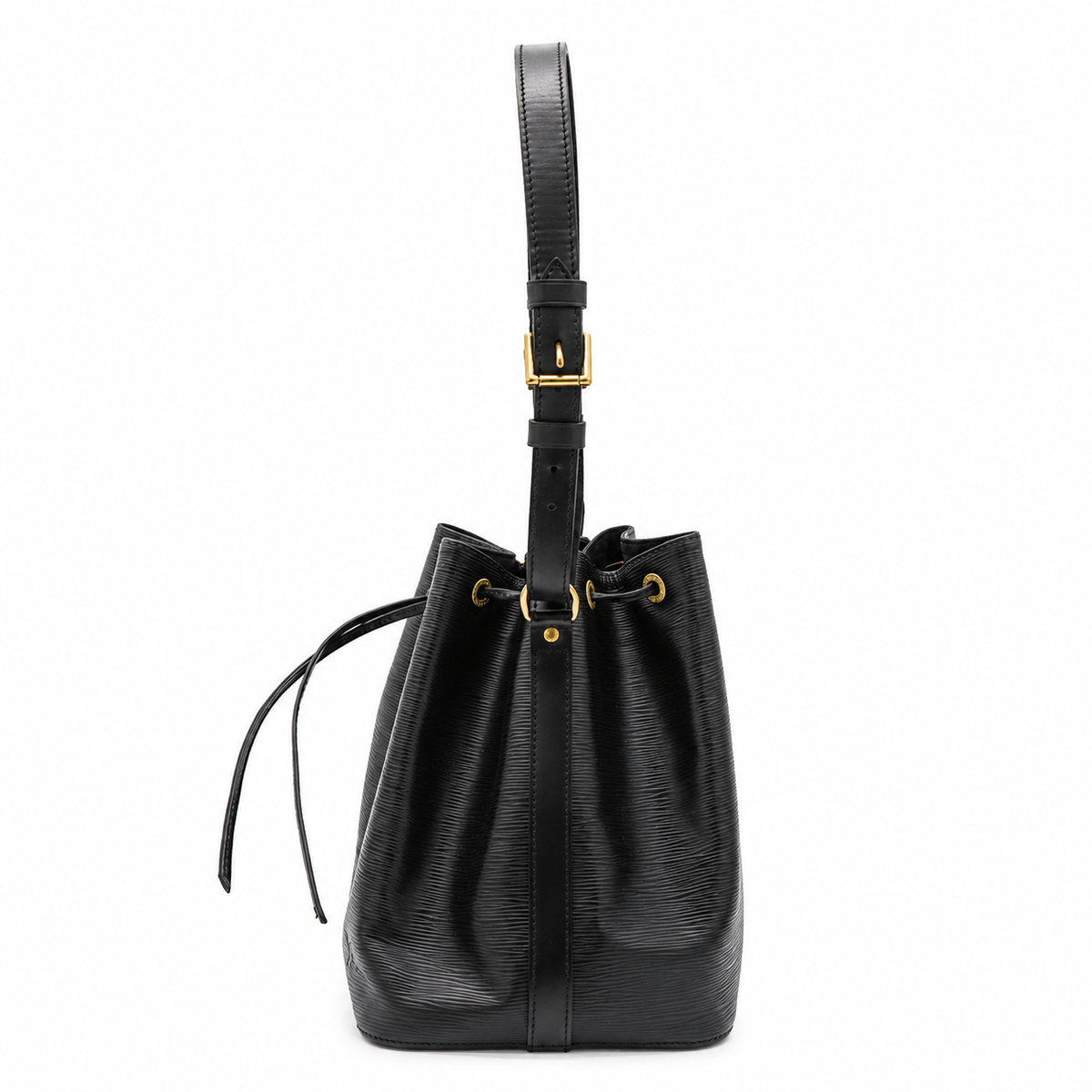 Louis Vuitton Petite Noe Drawstring Bucket Bag Black Epi Leather – additional photo 4