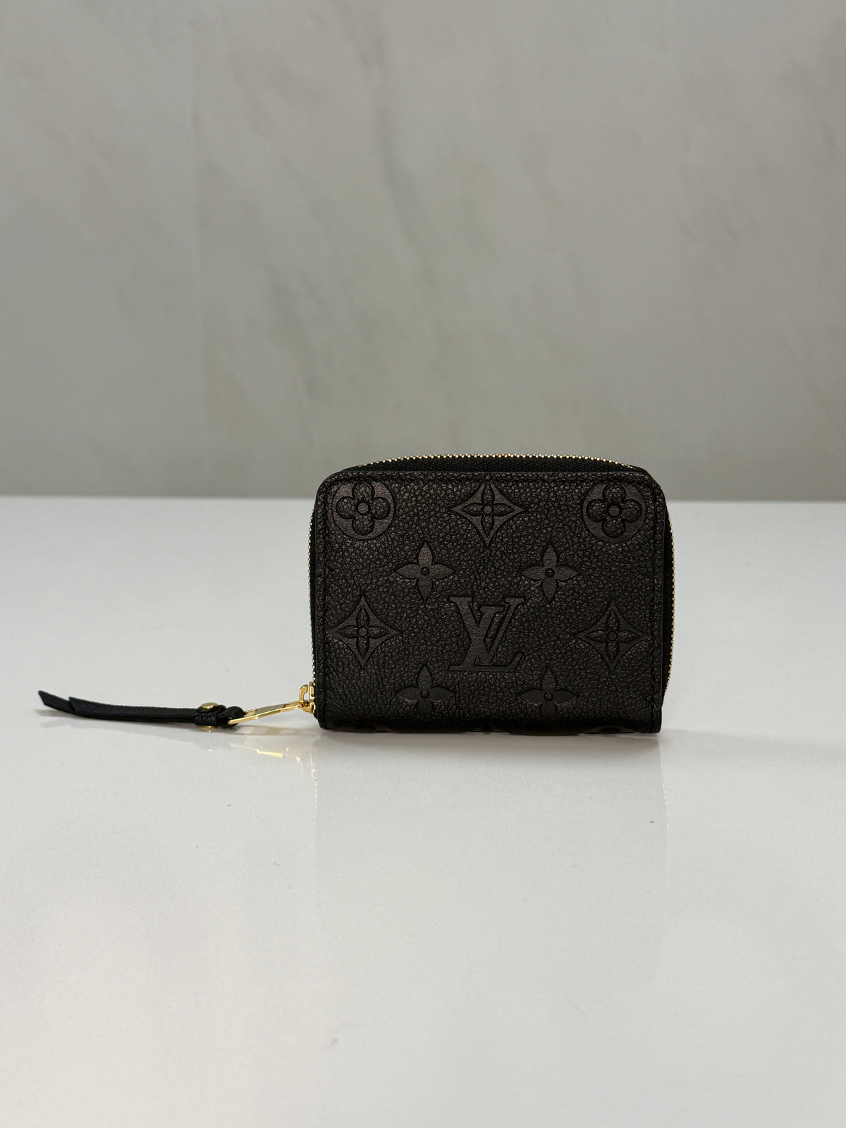 Louis Vuitton Zippy Coin Purse Black Monogram Empreinte Leather Wallet