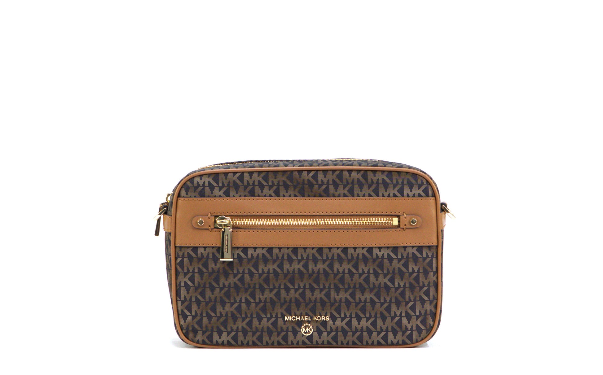 Michael Kors Jet Set Charm Large East West Crossbody Bag in Brown/Acorn – Stylish and functional designer handbag with adjustable strap and gold-tone hardware