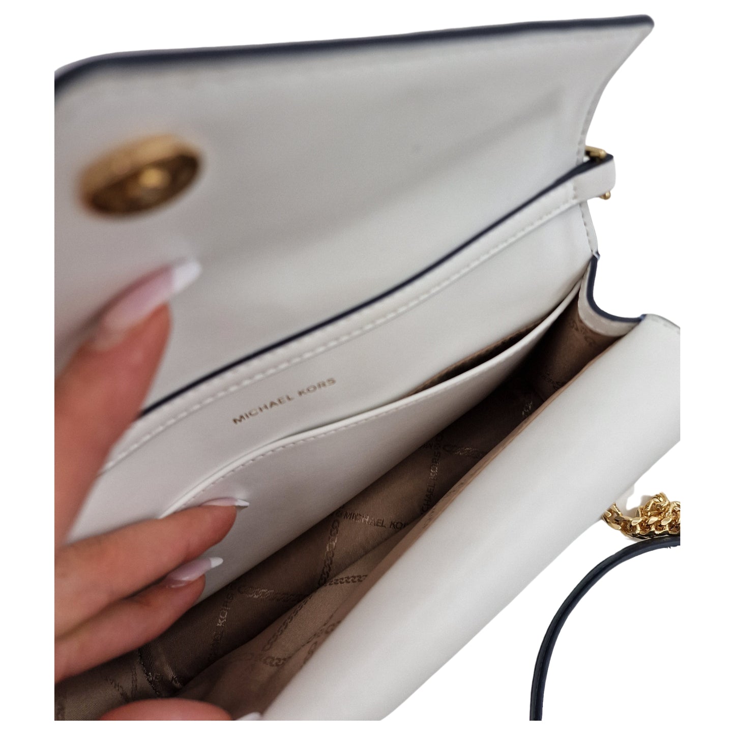 Michael Kors Jet Set Large Color-Block Saffiano Leather Envelope Crossbody Bag - 7121371