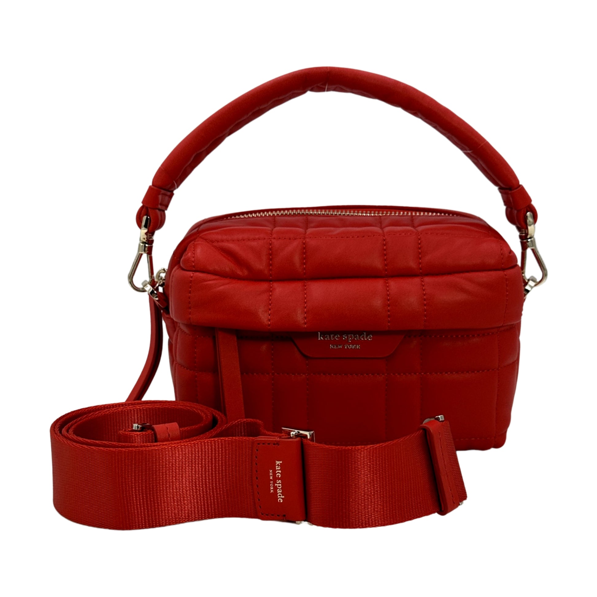 Kate Spade New York Softwhere Quilted Leather Small Convertible Crossbody Clutch - Red - 196021110863