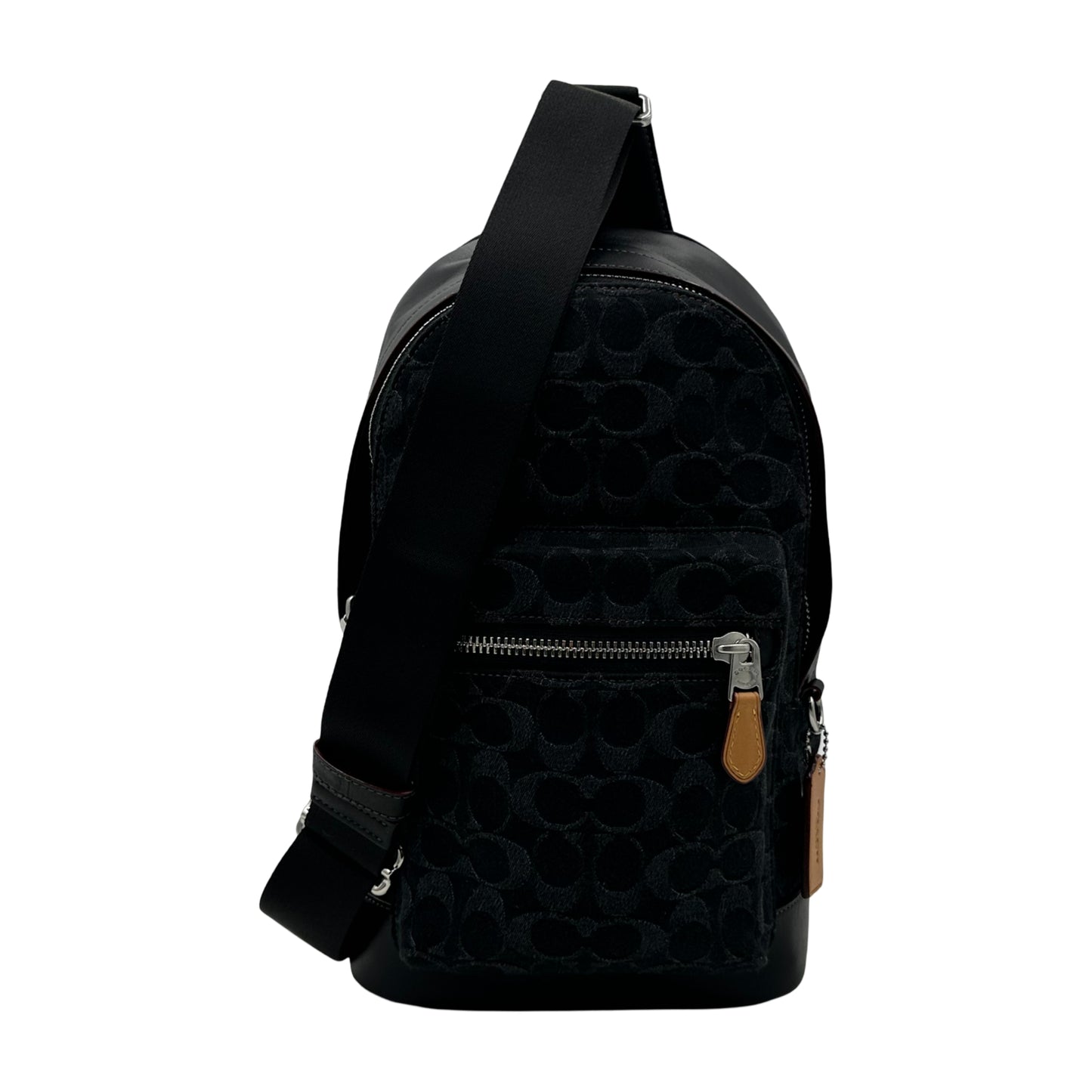 Coach West Pack In Signature Denim - Black