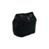 Gues Lua Rhinestone Mini Bucket Bag-Black