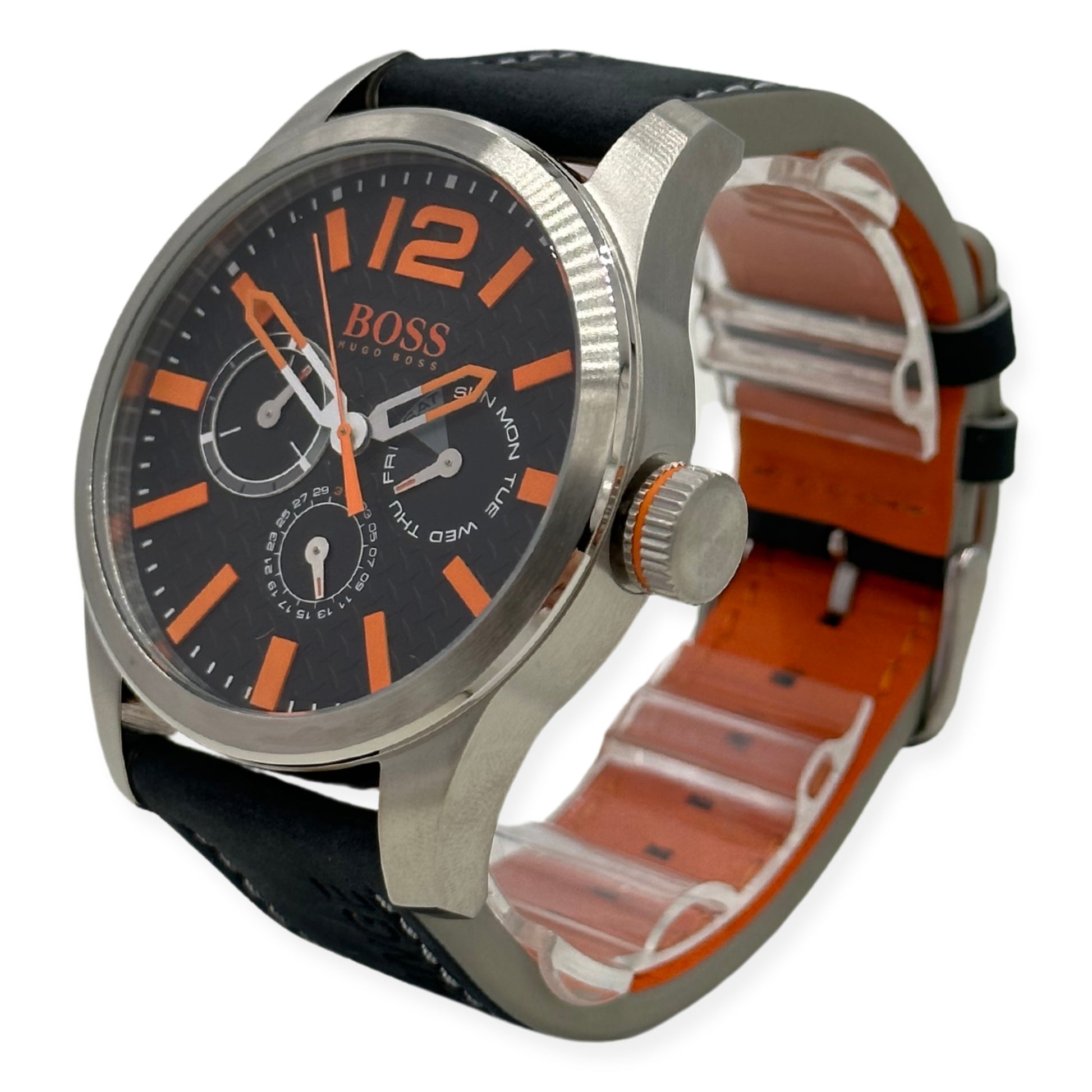 Hugo Boss Men's Paris Analog Display Quartz Black Watch - 1513228 - 885997160179