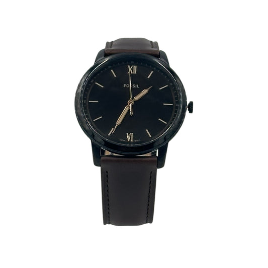 Fossil The Minimalist 3H Quartz Brown Dial Men's Watch - FS5551