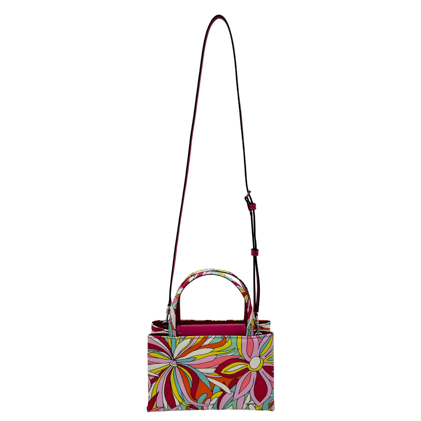 Kate Spade Sam Icon Anemone Floral Small Tote Nylon Crossbody - Pink Multi
