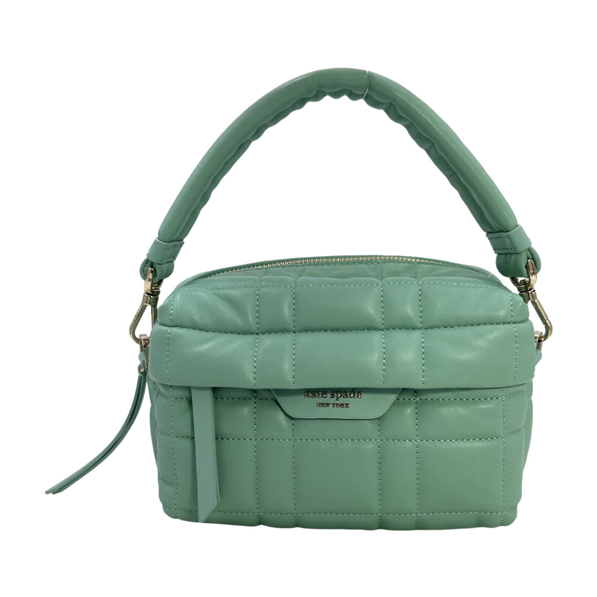 Kate Spade New York Women's Softwhere Quilted Leather Small Convertible Crossbody Clutch - Green - 196021110931