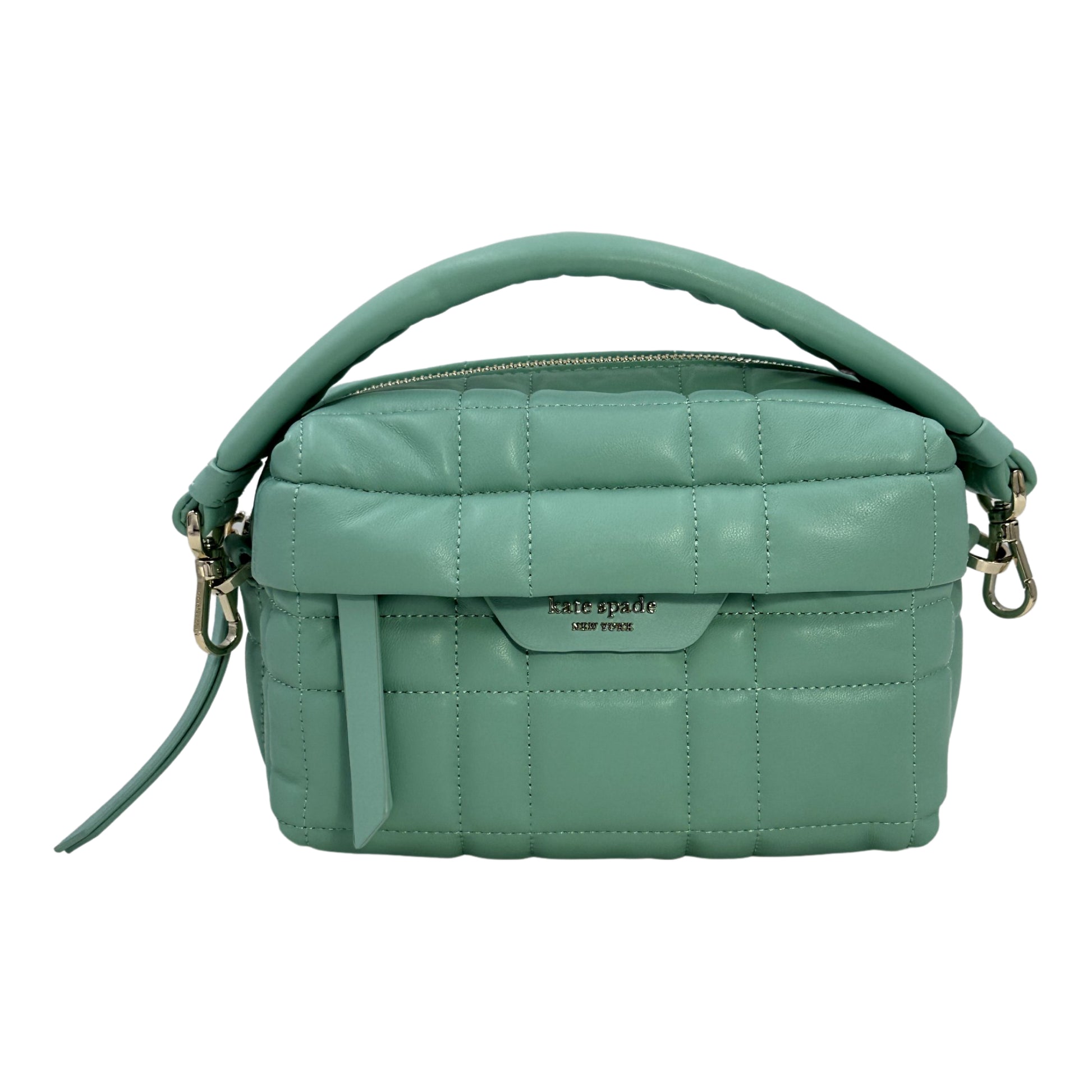 Kate Spade New York Women's Softwhere Quilted Leather Small Convertible Crossbody Clutch - Green - 196021110931