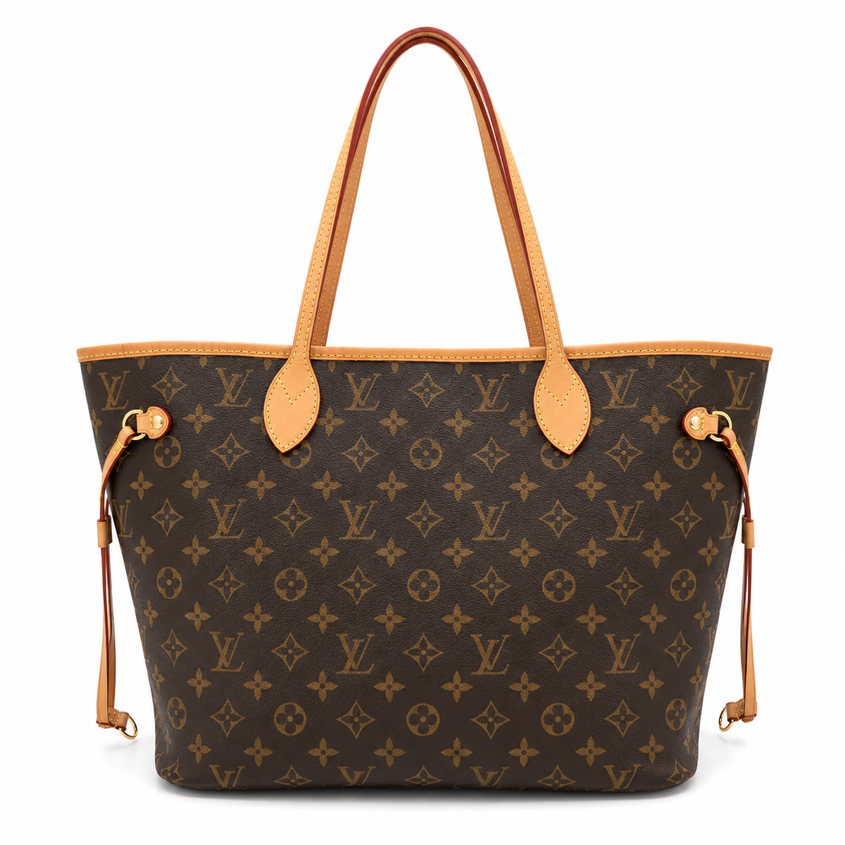 Pre-Owned Louis Vuitton Monogram Tote Bag – Brown – Louis Vuitton Neverfull tote bag in brown monogram canvas with tan