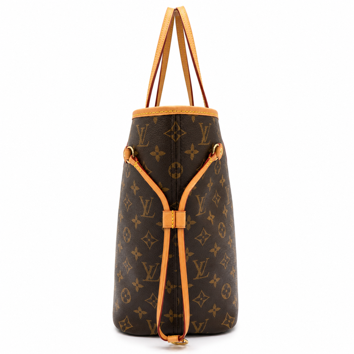 Pre-Owned Louis Vuitton Monogram Tote Bag – Brown – Louis Vuitton Neverfull tote bag in brown monogram canvas with tan