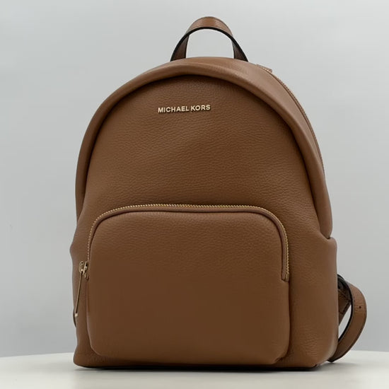 Michael Kors Erin Medium Pebbled Leather Backpack - Brown 194900722312