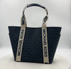 Michael Kors Maeve Large Open Tote Bag - Admiral/Pale Blue