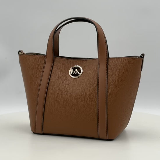 Michael Kors Hadleigh Small Double Handle Tote Bag - Luggage - 196237212863