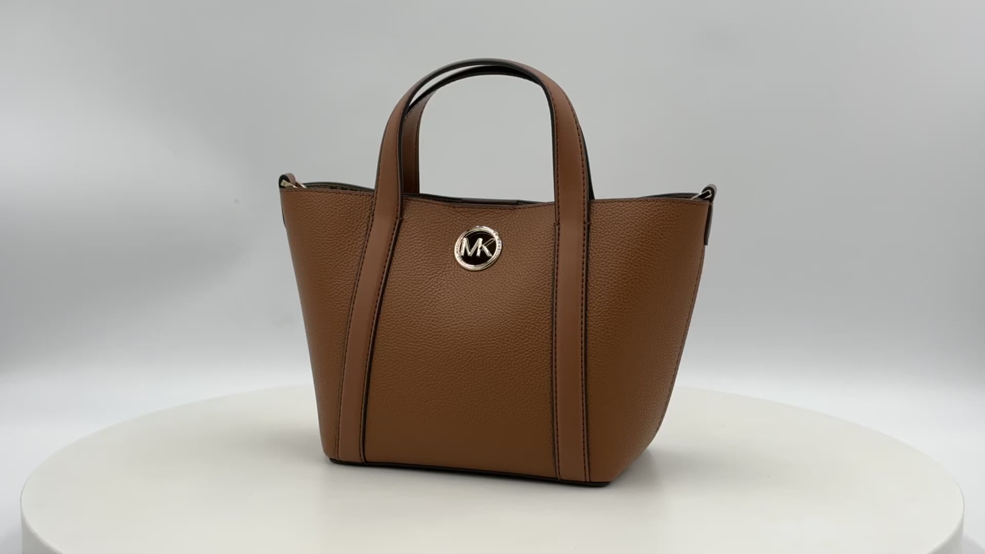 Michael Kors Hadleigh Small Double Handle Tote Bag - Luggage - 196237212863