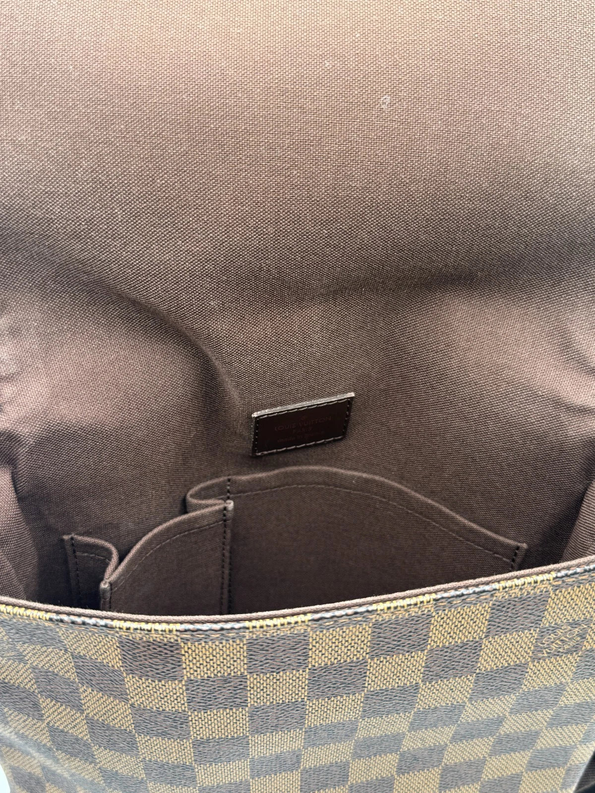 Louis Vuitton Brooklyn PM Damier Ebene Canvas Crossbody Messenger Bag