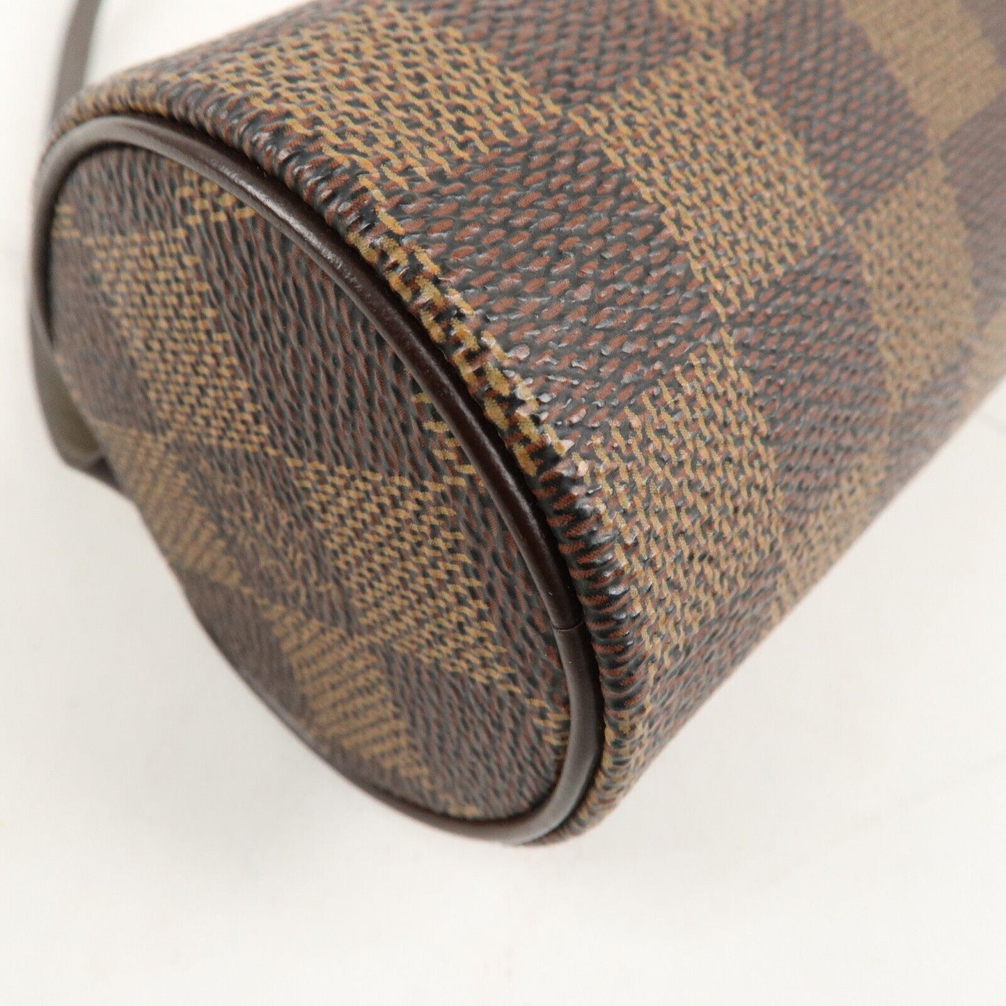 Auténtico minibolso Louis Vuitton Damier pre-amado para bolso Papillon - Marrón