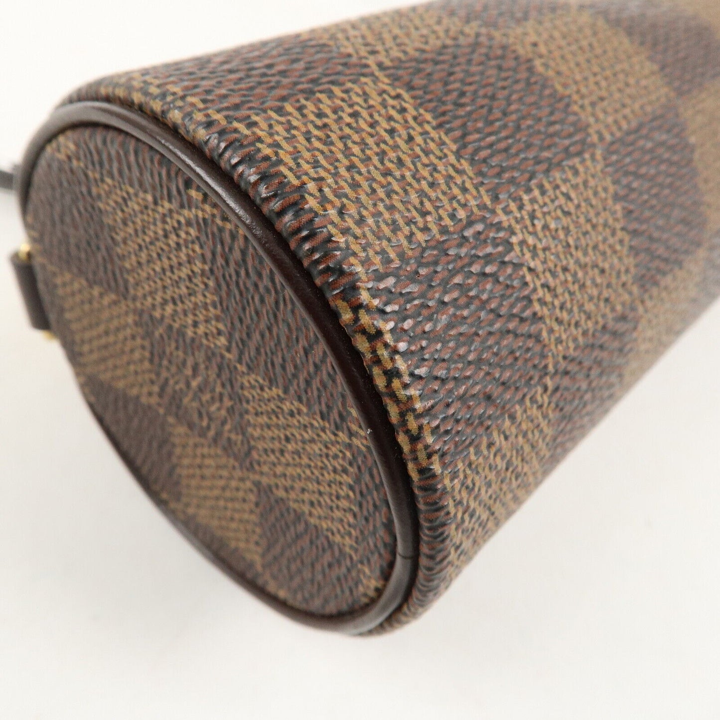 Auténtico minibolso Louis Vuitton Damier pre-amado para bolso Papillon - Marrón