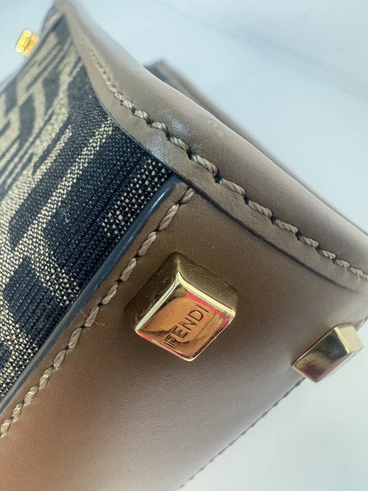 Fendi Mini Sunshine Shopper Tote Bag