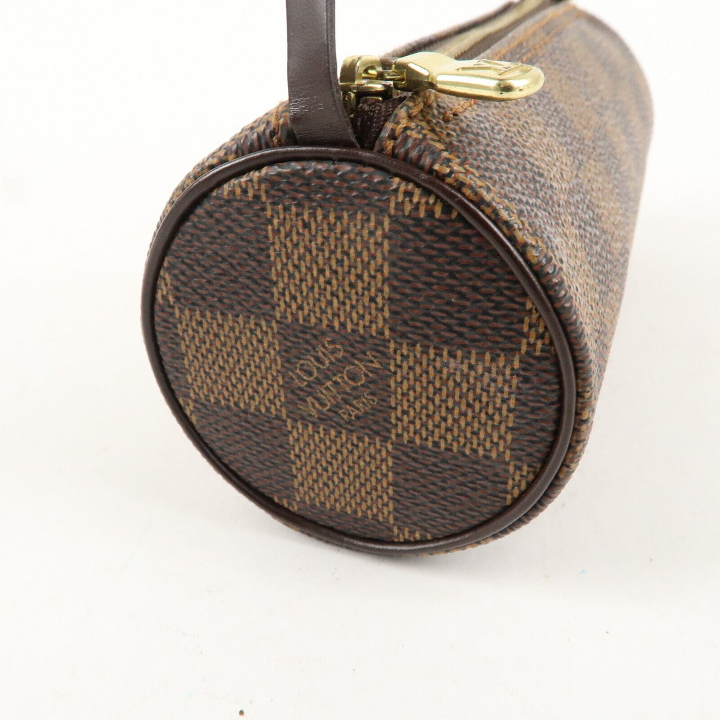 Auténtico minibolso Louis Vuitton Damier pre-amado para bolso Papillon - Marrón