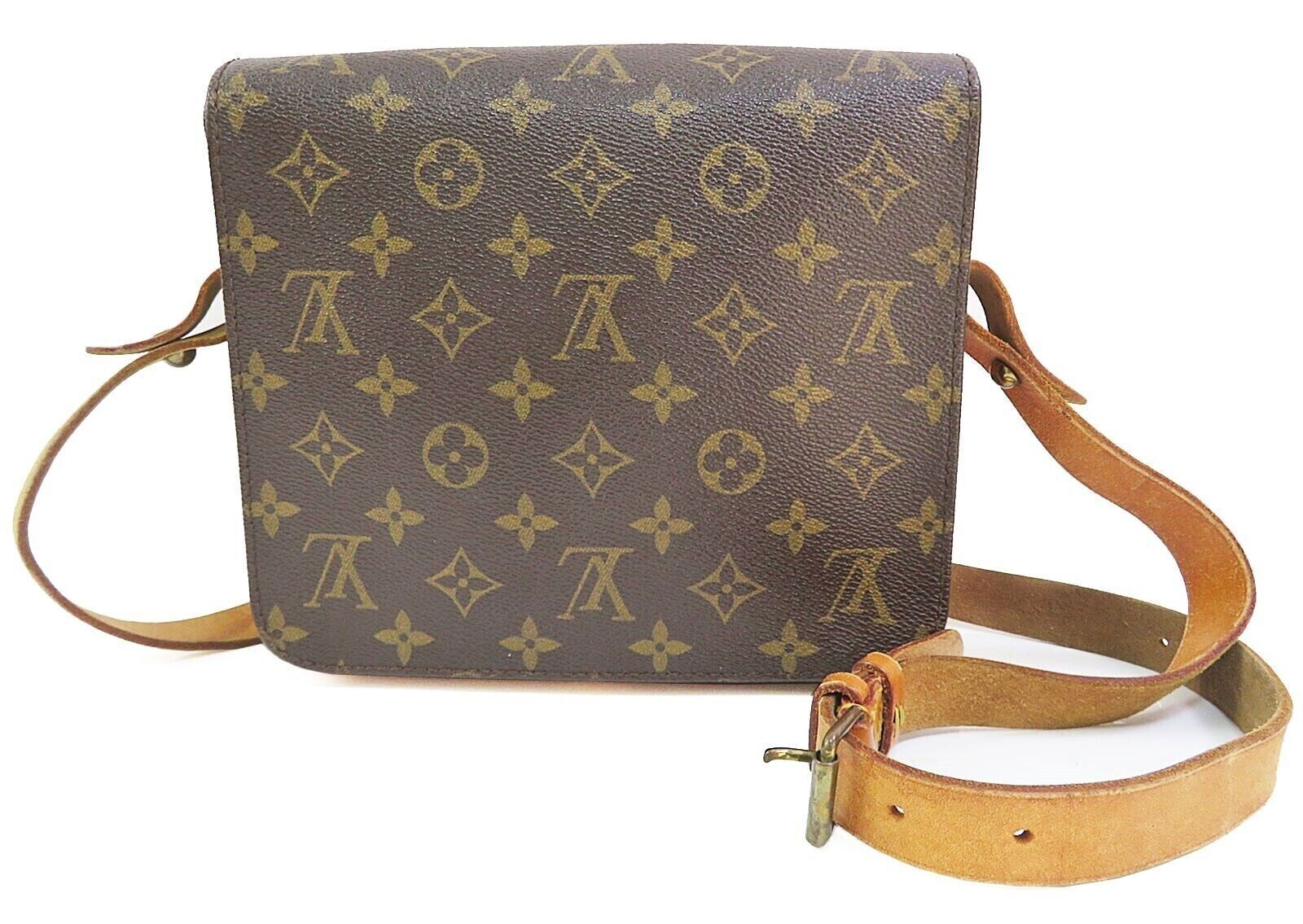 Authentic LOUIS VUITTON Cartouchiere MM Monogram Shoulder Bag Purse - Pre-Owned