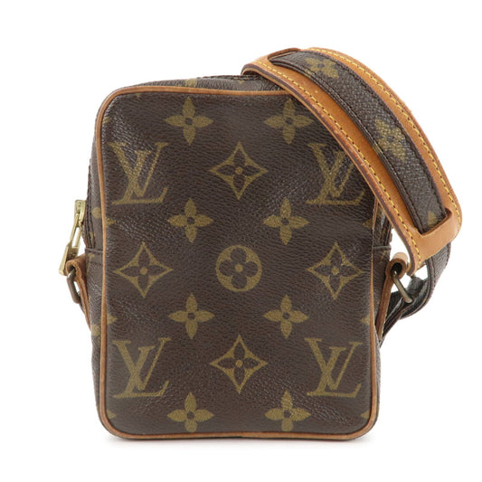 Auténtico bolso de hombro Louis Vuitton Mini Danube con monograma pre-amado M45268 - Marrón
