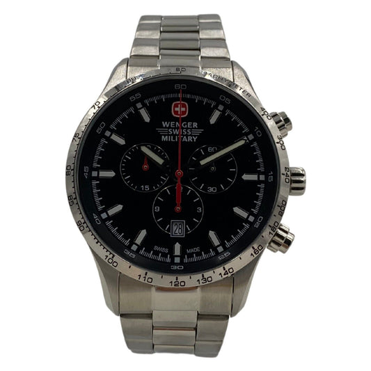 Wenger Men's Classic Quartz Chrono SS Bracelet Watch - 01.9043.203C