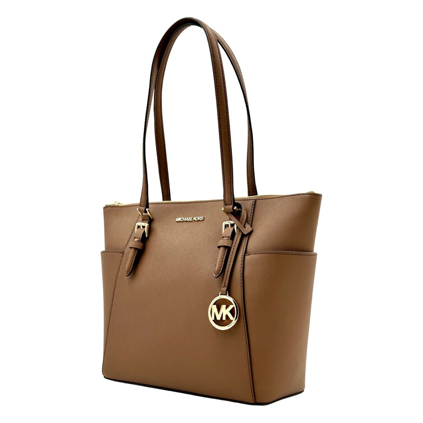 Michael Kors Charlotte Large Top Zip Tote - Luggage