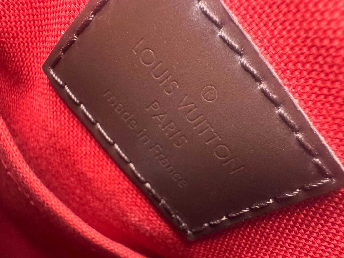 Coach Delvaux Le Mutin Red Leather Top Handle Bag with Detachable Strap