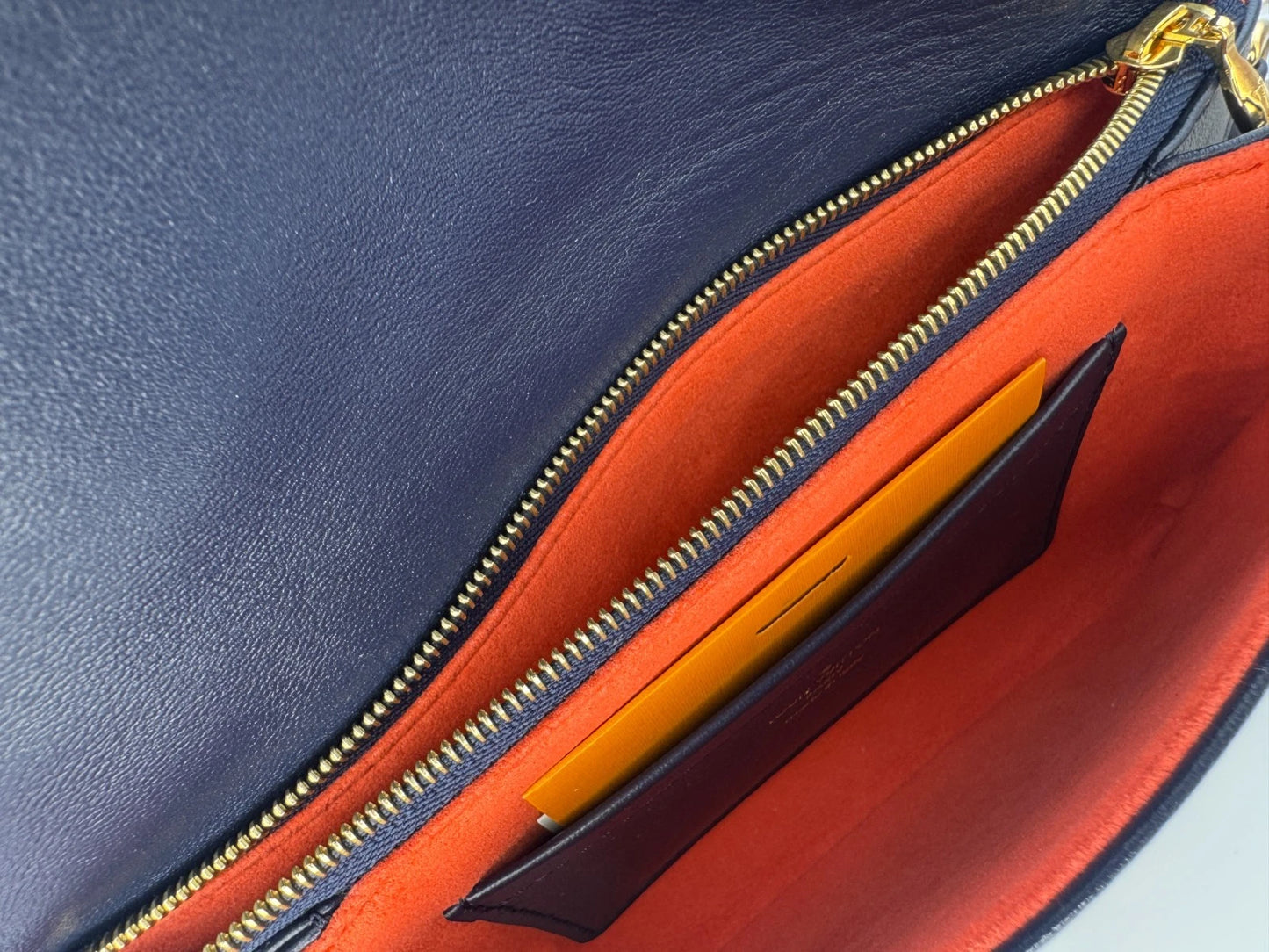 Louis Vuitton Multicolor Monogram Leather Wallet Navy Blue LV Logo