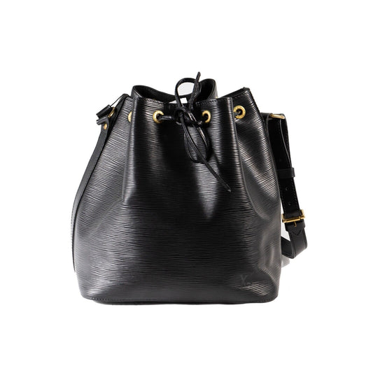 Louis Vuitton Petite Noe Drawstring Bag Black Epi Leather - 2180100223160