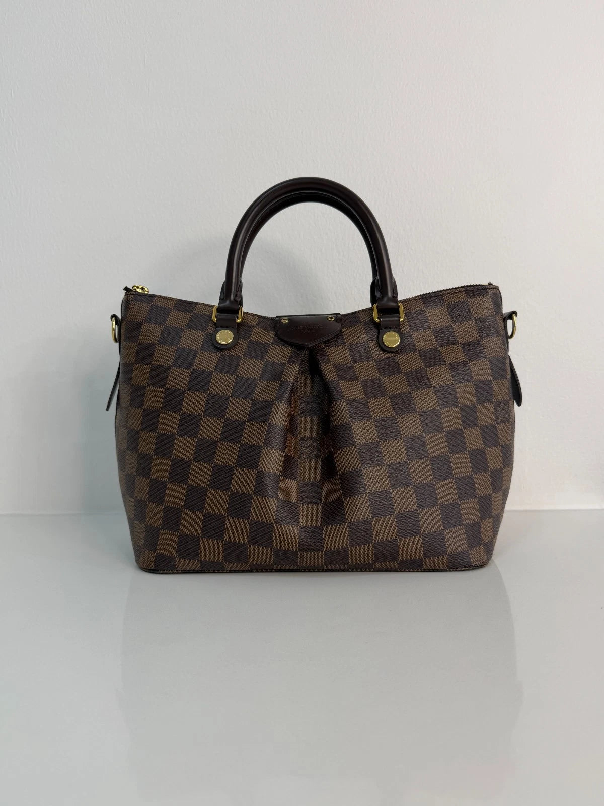 Louis Vuitton Damier Ebene Siena PM Top Handle Bag
