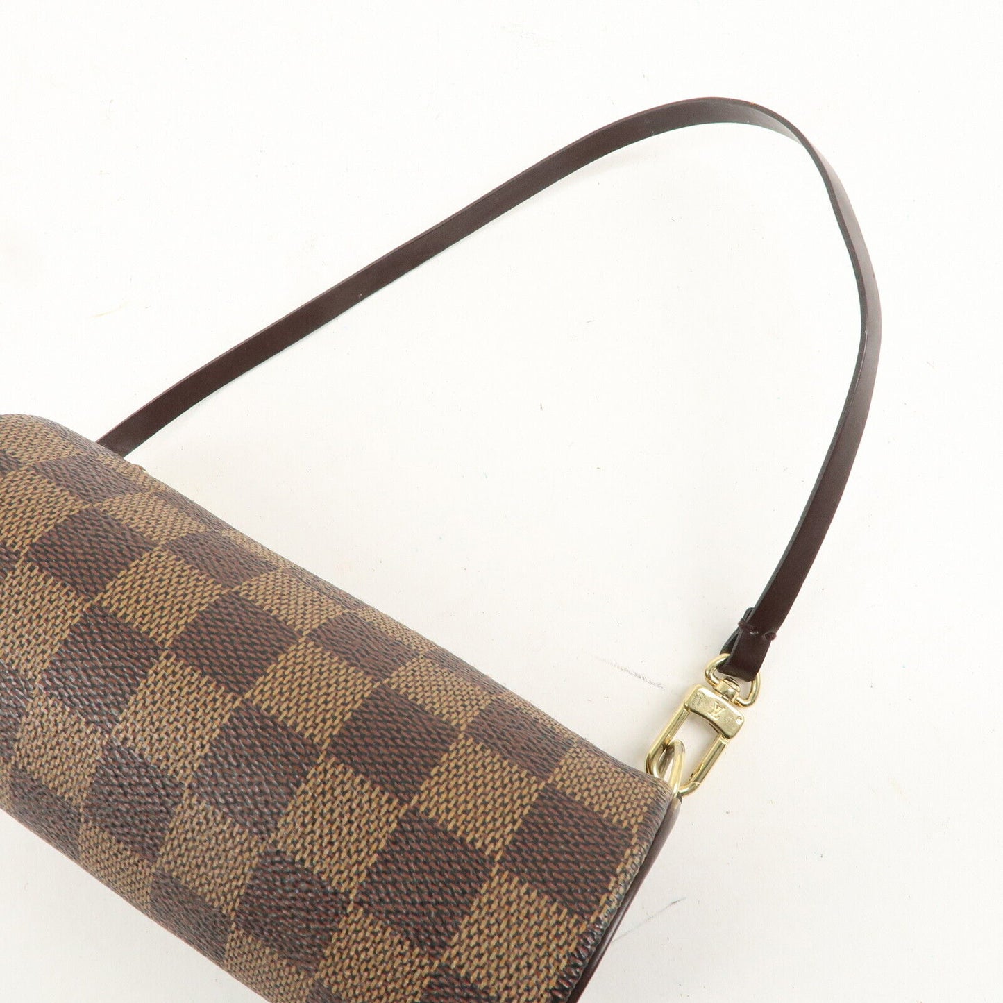 Auténtico minibolso Louis Vuitton Damier pre-amado para bolso Papillon - Marrón